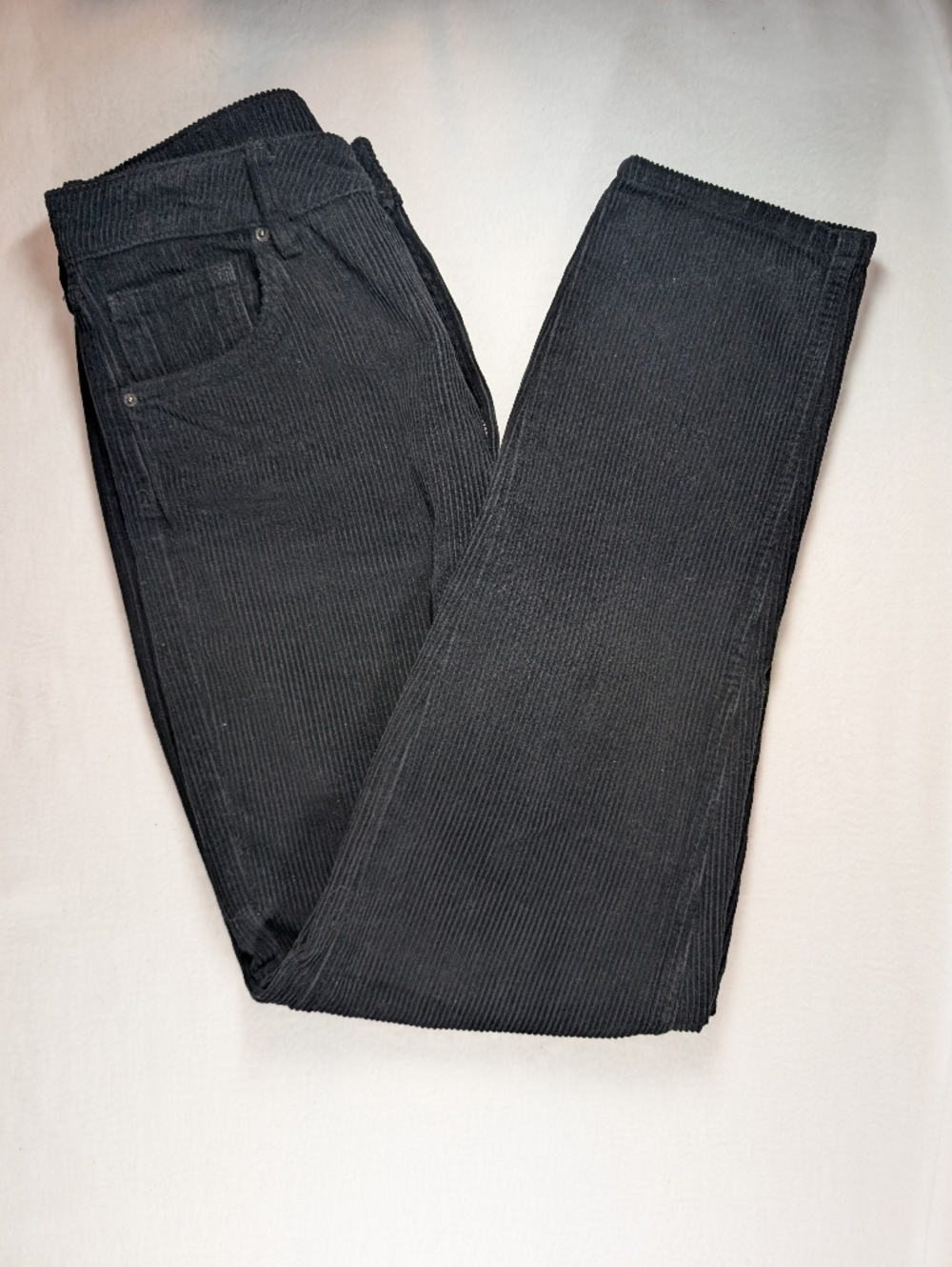 BDG Black Corduroy Mom Straight-Leg Pants 30x32